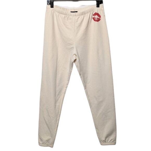 NWT WILDFOX Smooches Vanilla Jogger Sweatpants M - Picture 2 of 7